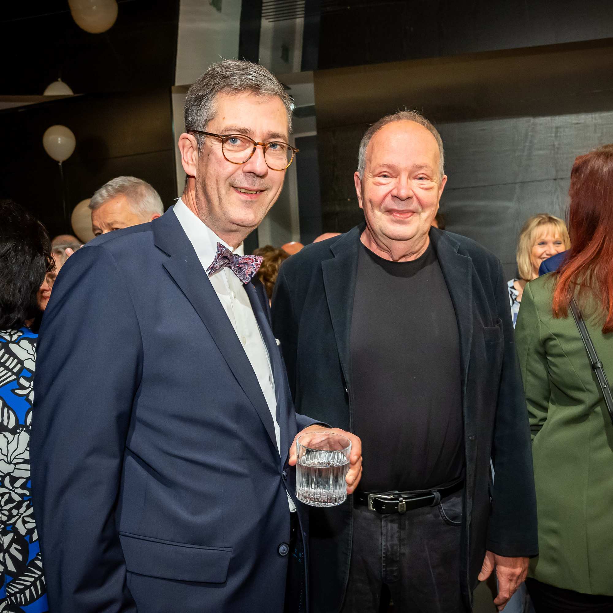 Oberbürgermeister Christian Schuchardt und Chambinzky Gründer und Namensgeber Rainer Binz bei der Eröffnung